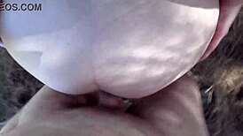 Celestina Blooms Bred POV Doggystyle in Nature Creampie Outdoor