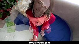 stepdaddy filthy rich helps study with his cock