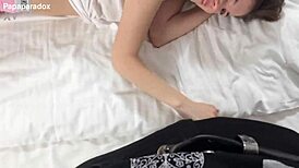 18yo teen gives first monster cock blowjob to stepsis roleplay