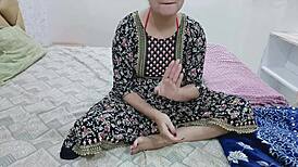 stepbrother catches me massaging my wet pussy at night in his room