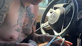 Girl Fixes Gym Sports Bra Parking Lot