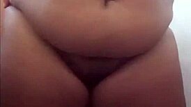 chubby brazilian bbw strips showing huge natural tits and fat big ass