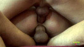 blonde milfs anal threesome dp satisfaction