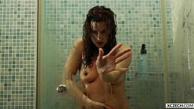 Reina Pornero Sexy Shower with Huge Tits and Big Ass