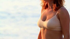 Specific Lady's Softly Bouncing Tits in Bra Clothed Non-Nude Softcore Tease Display