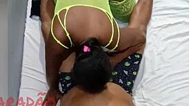 Preta latina bbw hairy tits ripped clothes anal cum ass dripping massage