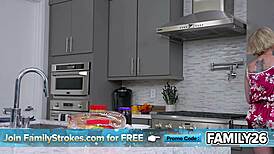 Horny Stepmom Fucks Stepsons Anytime Stepsister Joins for Wild Threesome Pounding