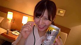 i turned classy beer seller yuki into nympho fuckin her raw ridin my dick part 2