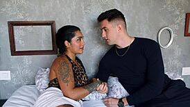 yasmina khan's virgin asian ass swallows my huge cock first anal time