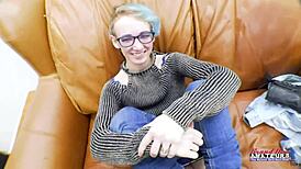 Raven rims ass while teasing juicy cock milk