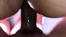 big sushi squirts wildly from mature pounding action