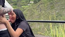 hot young colombian couple films risky public park doggystyle but it goes wrong