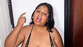 Hey fat milf with huge tits come swallow my thick warm milk now!