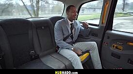 first date i-i warm up sucking his monster cock in taxi outdoors