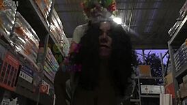 queen rogue fucks gibby the clown doggystyle in home depot public sextape full movie