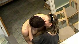 Bitter Mike Pounds Flora's Tight Pussy in Dorm Room Fuck