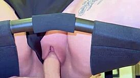 Riding My Dick on Sex Chair Feels Incredible