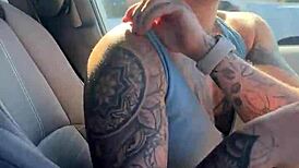 Girl Fixes Gym Sports Bra Parking Lot