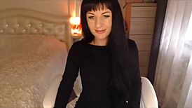 Tamarra Roman's Jessy Strips Lingerie Teases Perky Tits Clit to Orgasm