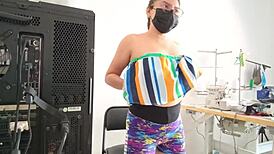 caught stepsis doing homemade porn 😈 real amateur fire