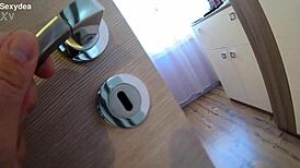 damn, sexydea's massive ass shakes as she teases in thong and heels