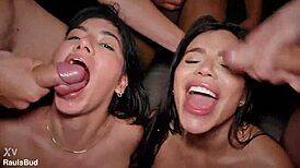 wanna see my boys fuck luxury hookers in huge orgy?