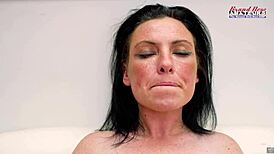 phoenix rae teases with toy then deepthroats rides and swallows cock in casting