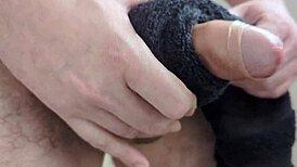 Massive cumshot explodes all over this towel!