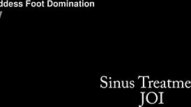 esmi lee gives pov feet joi sinus treatment femdom jerk off commands