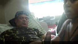 old stud's huge cock wrecks tiny granny's pussy inside rolling motorhome