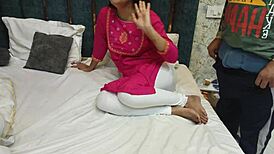 desi stepsis takes over stepbro's bed but he insists on sharing with rough fucking