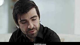 we swingers julia robbie derrick pierce take bedroom fantasy to cumshot tits ass