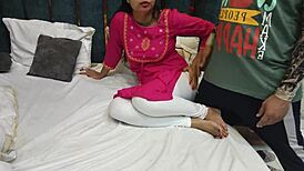 desi stepsis takes over stepbro's bed but he insists on sharing with rough fucking