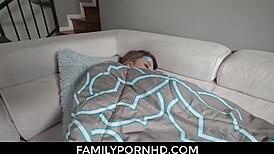 Stepsis Squirts Wildly. Brunette Teen Drenches Bro's Huge Monster Cock Hardcore