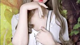 Unboxing this smiling beauty fuck doll for endless creampie pounding with toys.