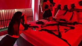 Halloween devil tempts nuns and witch into lesbian frenzy