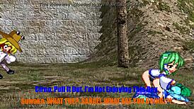 wanna see sanae fuck cirno in touhou parody?