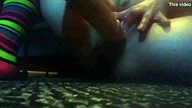 wanna watch my sexy milf wife smoke squirt on huge dildos?