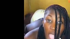 Ebony babe SHAKING her FAT ASS cheeks wildly