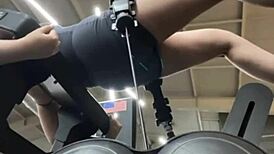 She trains hard in the gym then gets fucked deep