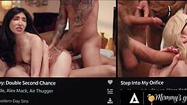 khloe kingsley licks stepmom charlotte's pussy without getting caught