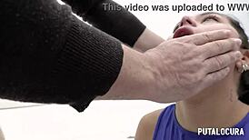Putalocura demolishes sexy Colombian Lorena's throat deep