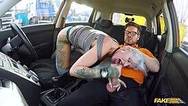 Alexxa Vice takes anal sex and dildo double penetration in driving lesson