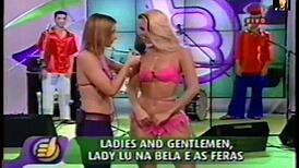 Lady Lu Teases in Pink Bikini with Sultry Striptease and Positive Vibes