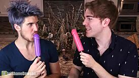 Tempting thong tease with female condom trial