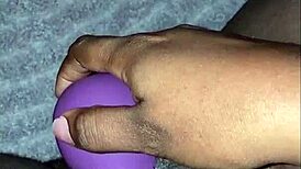 i played my ebony bbw pussy with toys till squirting orgasm hit hard