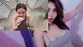 wanna watch this innocent latina take a giant cock up her ass on halloween?