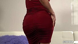 TS FOXXY DIGS DEEP INTO HER HOT ASS FINGERING TO CREAMY FINISH!