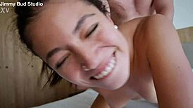 i'm this latina college teen slut gagging on huge cock for my first rough deepthroat domination