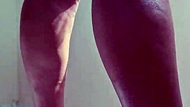 Lingerie babe fingers hairy pussy blows cock takes anal creampie swallow in hot assfuck